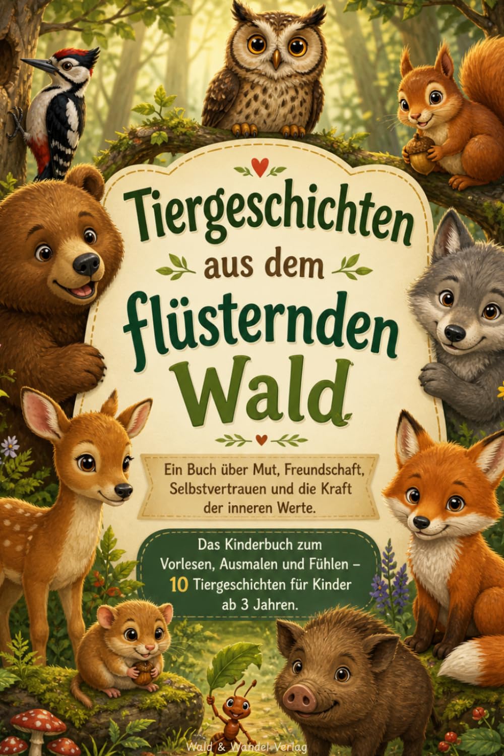 Tiergeschichten aus dem flüsternden Wald Ein Buch über Mut, Freundschaft, Selbstvertrauen und die Kraft der inneren Werte: Das Kinderbuch zum ... - 10 Tiergeschichten für Kinder ab 3 Jahren.