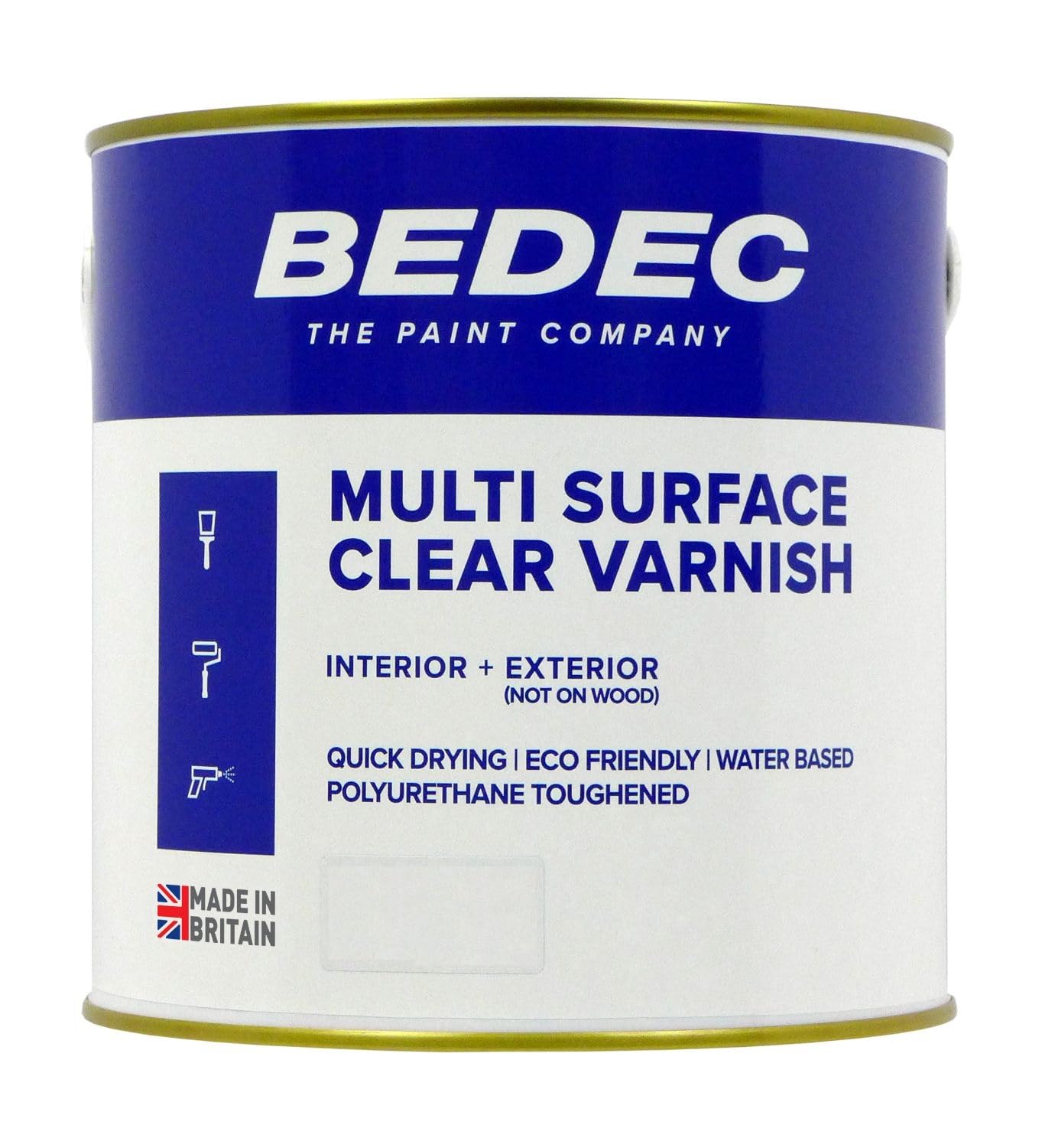 B&Q -  Multi Surface Clear VarnishSatin1 Litre