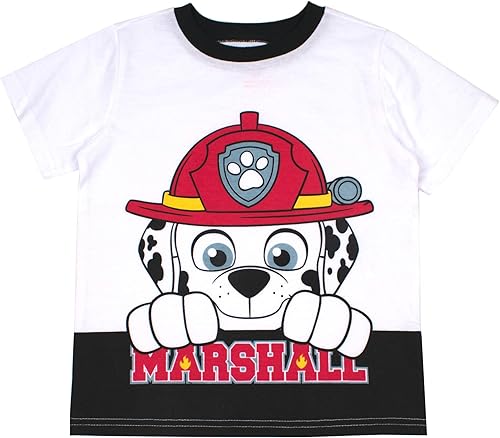Miniatura 3 de Paw Patrol Nickelodeon Marshall, Chase, and Rubble Boys' 3 Pack T-Shirts for Toddlers and Little Kids BlueNavyYellow