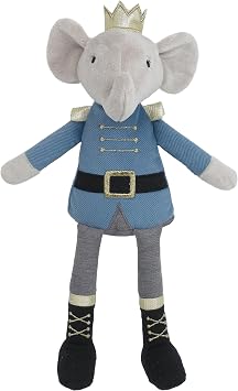 MON AMI Prince Earl Elephant 12-Inch Stuffed Animal, Soft Plush Toy Gift