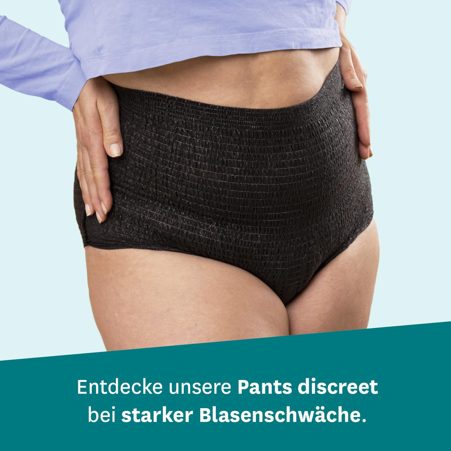 Vivoy Pants Discreet Plus L schwarz - 32 Pants im Monatspaket (4 x 8 Stück) - bei starker Blasenschwäche und Inkontinenz