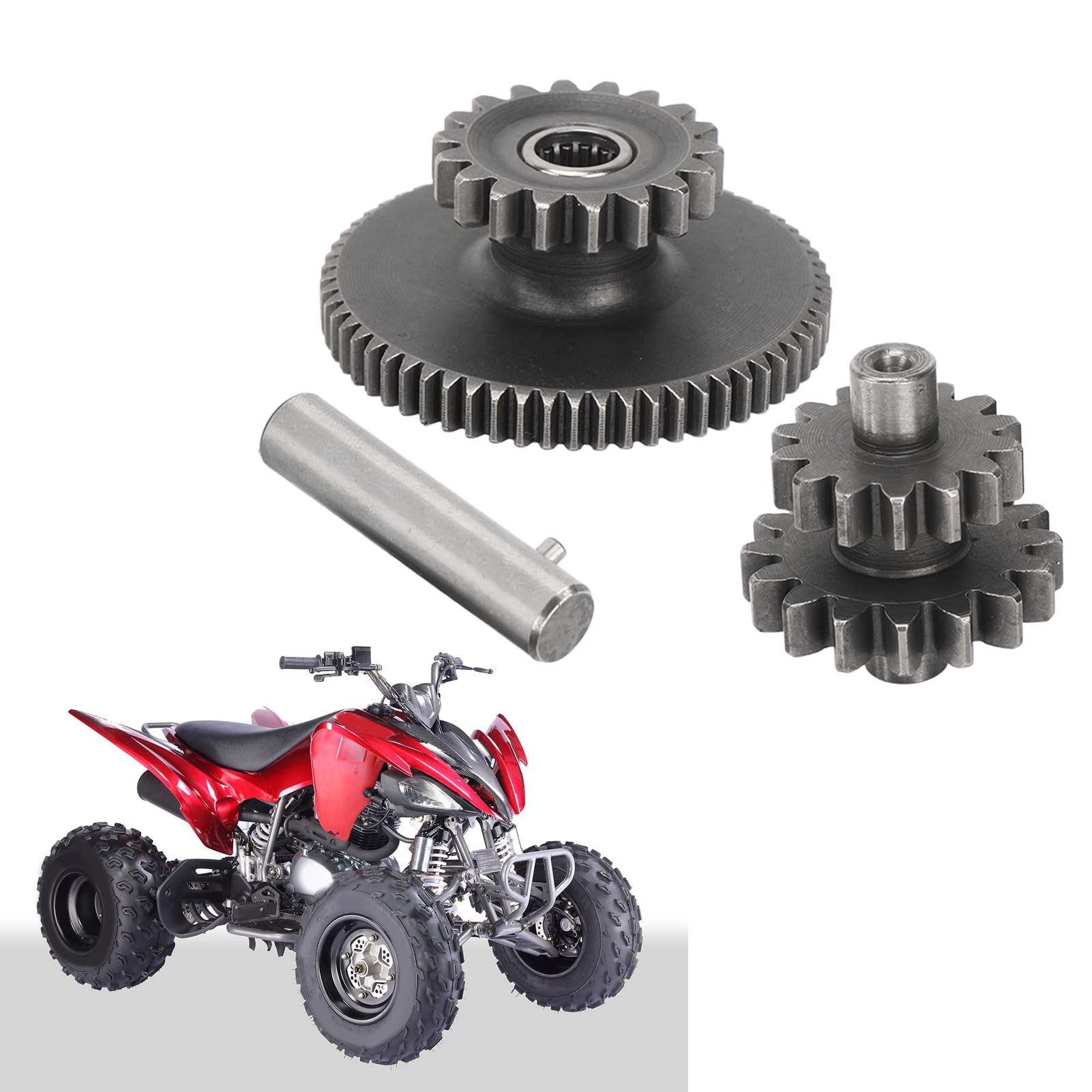 Aramox Ingranaggi Pignone Motorino Avviamento Motore, Ingranaggi Pignone Motorino Avviamento Trasmissione Stabile Adatta per Motore CG125 PIT Quad Dirt Bike ATV