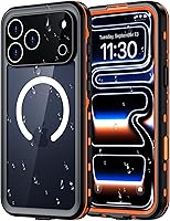 Vista 9 de Red2Fire Funda impermeable para iPhone 16, protector de pantalla integrado y protector de cámara, compatible con MagSafe, cuerpo completo a prueba