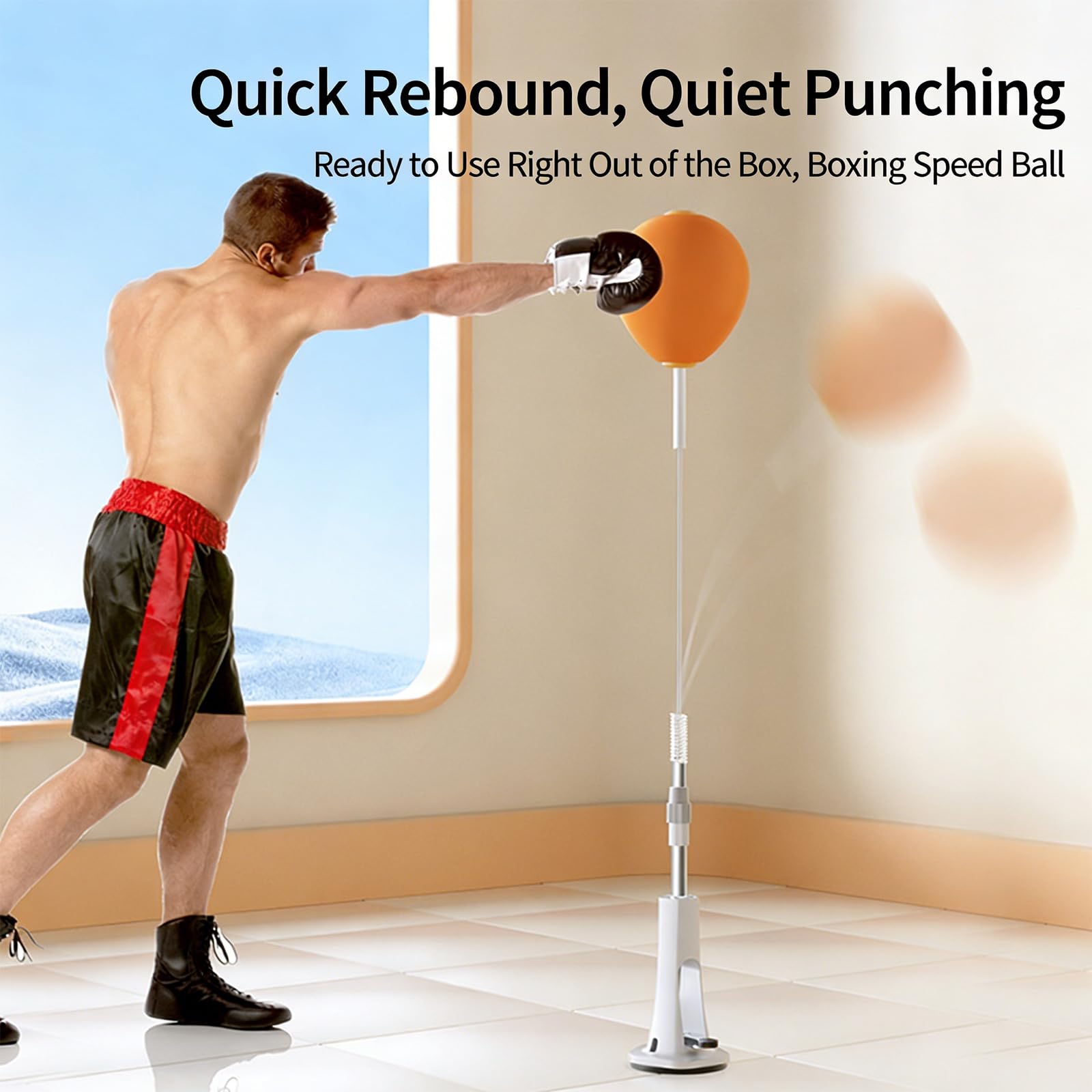 Boxset mit Handschuhen und Bandagen für Heim-Fitnesstraining, Wurftraining, Transportable Schlagtasche, Boxhandschuhe, Set, Familientraining