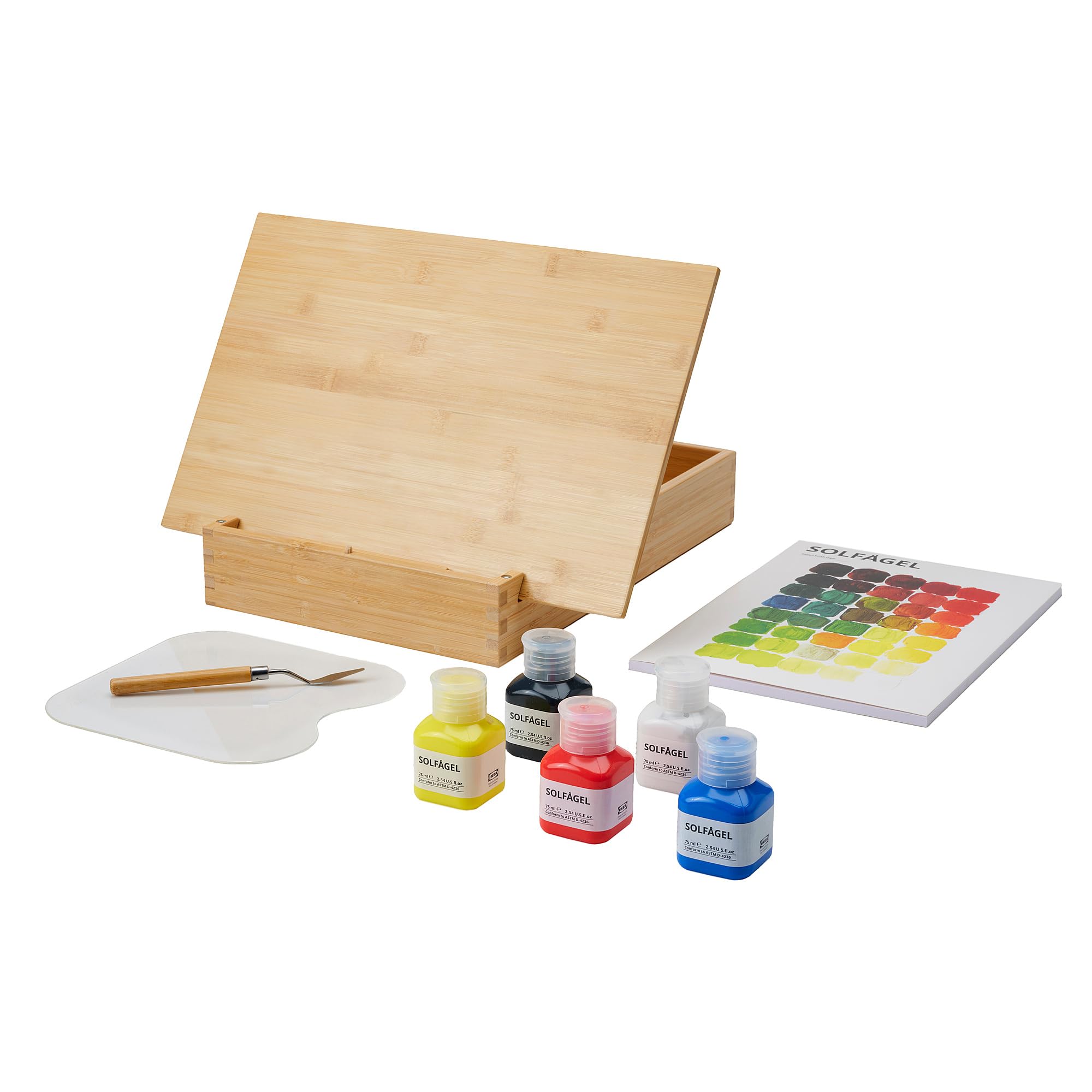 SOLFÅGEL ensemble de peinture 3 pièces pinceaux loisirs créatifs enfant dessin