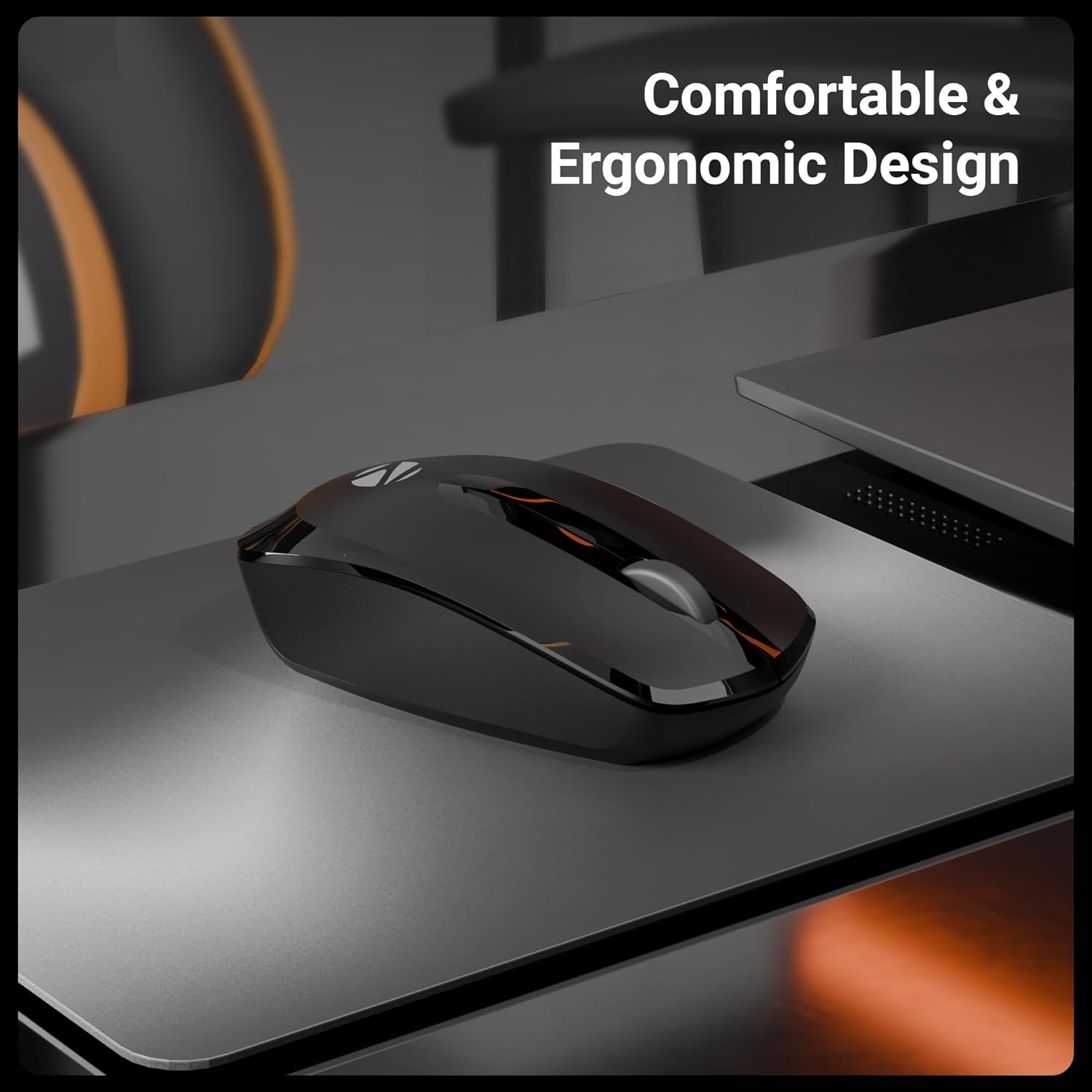ZEBRONICS Wireless Mouse, 2.4GHz, 3200 DPI, 3 Buttons, Comfortable & Ergonomic, USB Nano Receiver, Power-Saving Mode, Works on Most Surfaces, for Mac | Laptop | Computer (Freego, Black) 16 71JgGK00DbL. SL1500