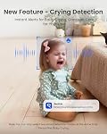 Reolink E1 Pro 5MP Indoor Security Camera, Pan Tilt 2.4/5GHz WiFi Baby Pet Monitor with Auto Tracking, 3K Super HD Night Vision, AI Person/Pet/Baby Crying Detection, 2-Way Audio, No Subscription