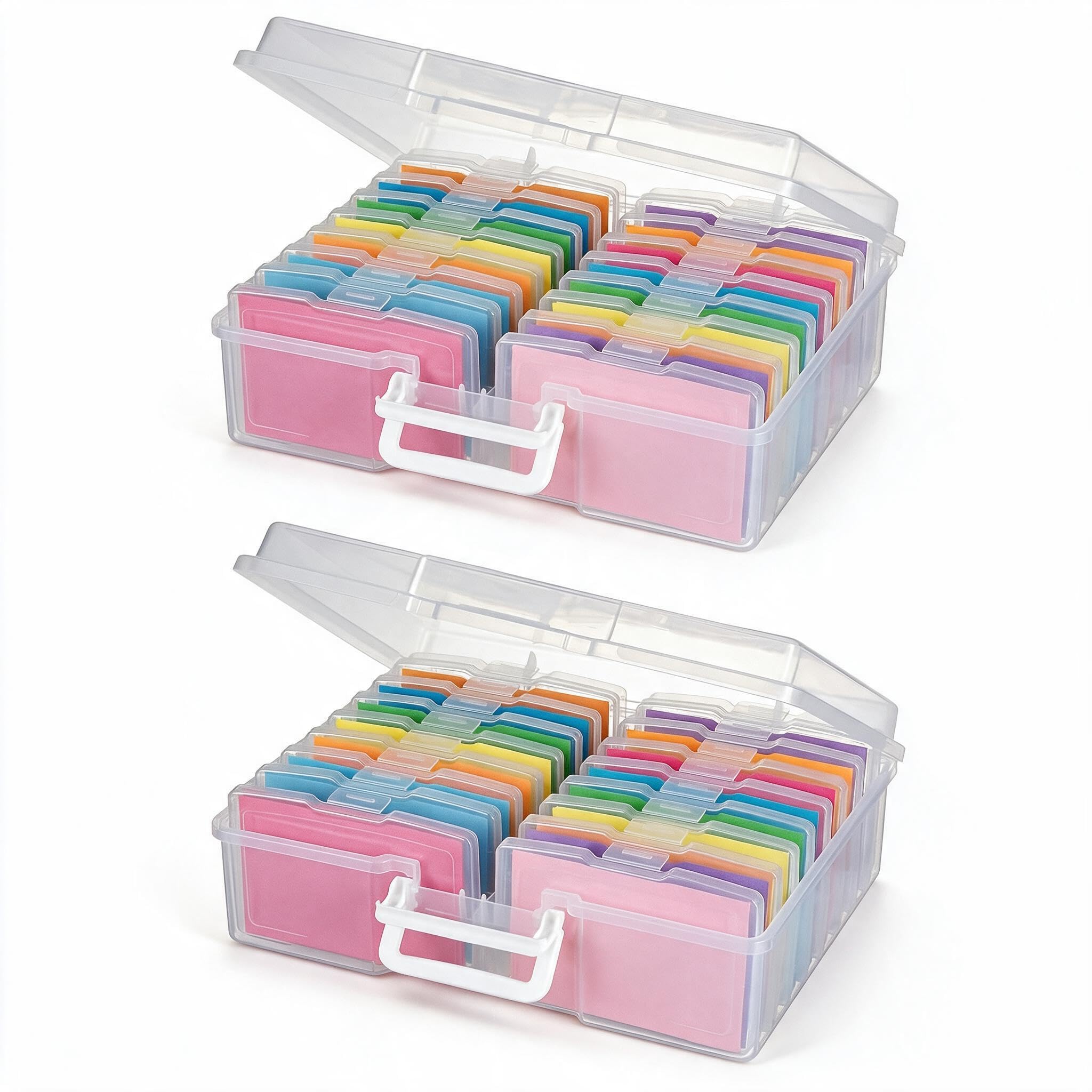 novelinks Photo Storage Box and 16 Inner 4" x 6" Photo Storage Containers