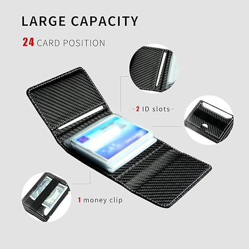 Miniatura 5 de XIDAILINENG-TIYI Soporte para tarjetas de crédito, soporte para tarjetas de crédito y cartera para tarjetas de crédito para hombres y mujeres, cada