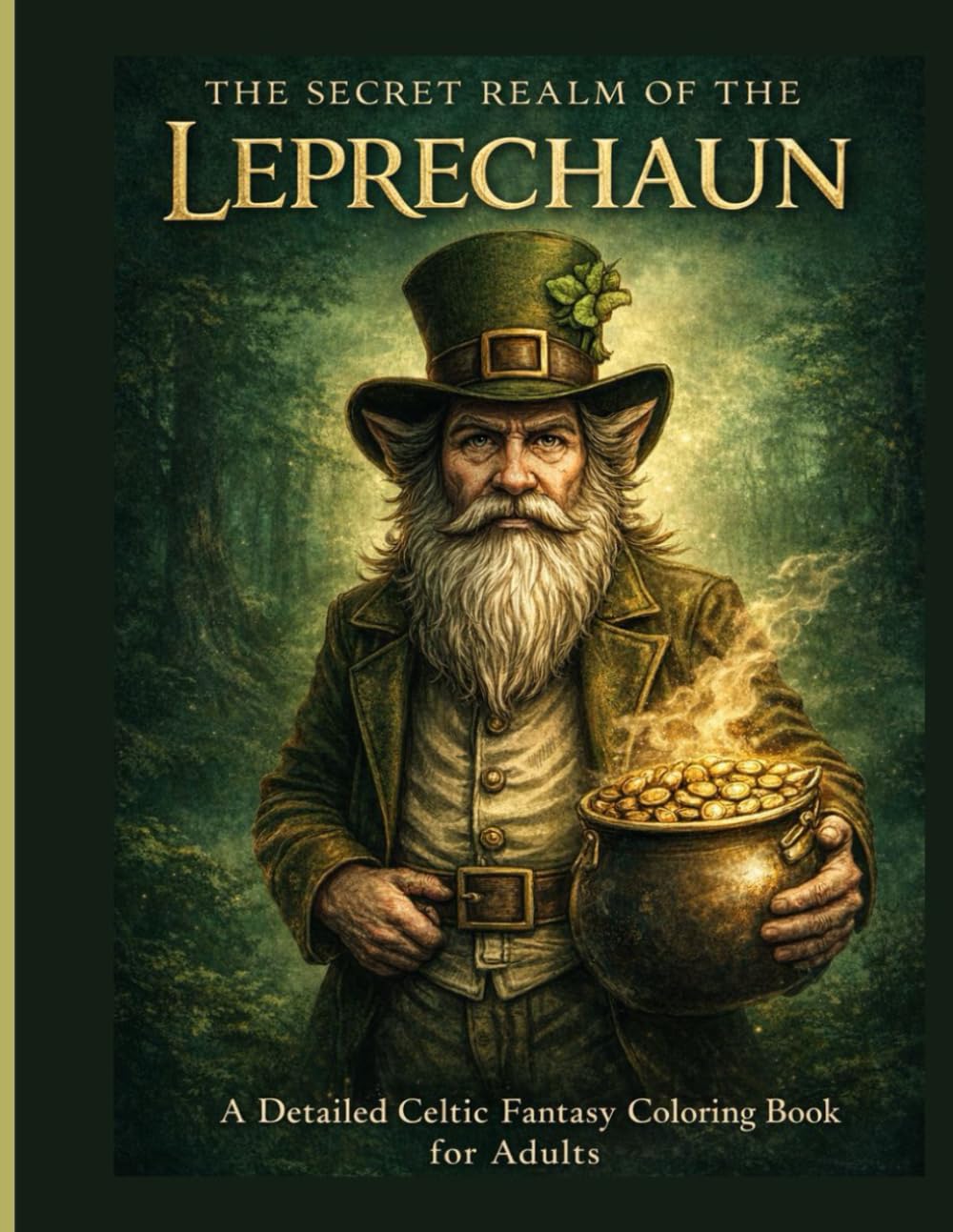 THE SECRET REALM OF THE LEPRECHAUN: A Detailed Celtic Fantasy Coloring Book for Adults