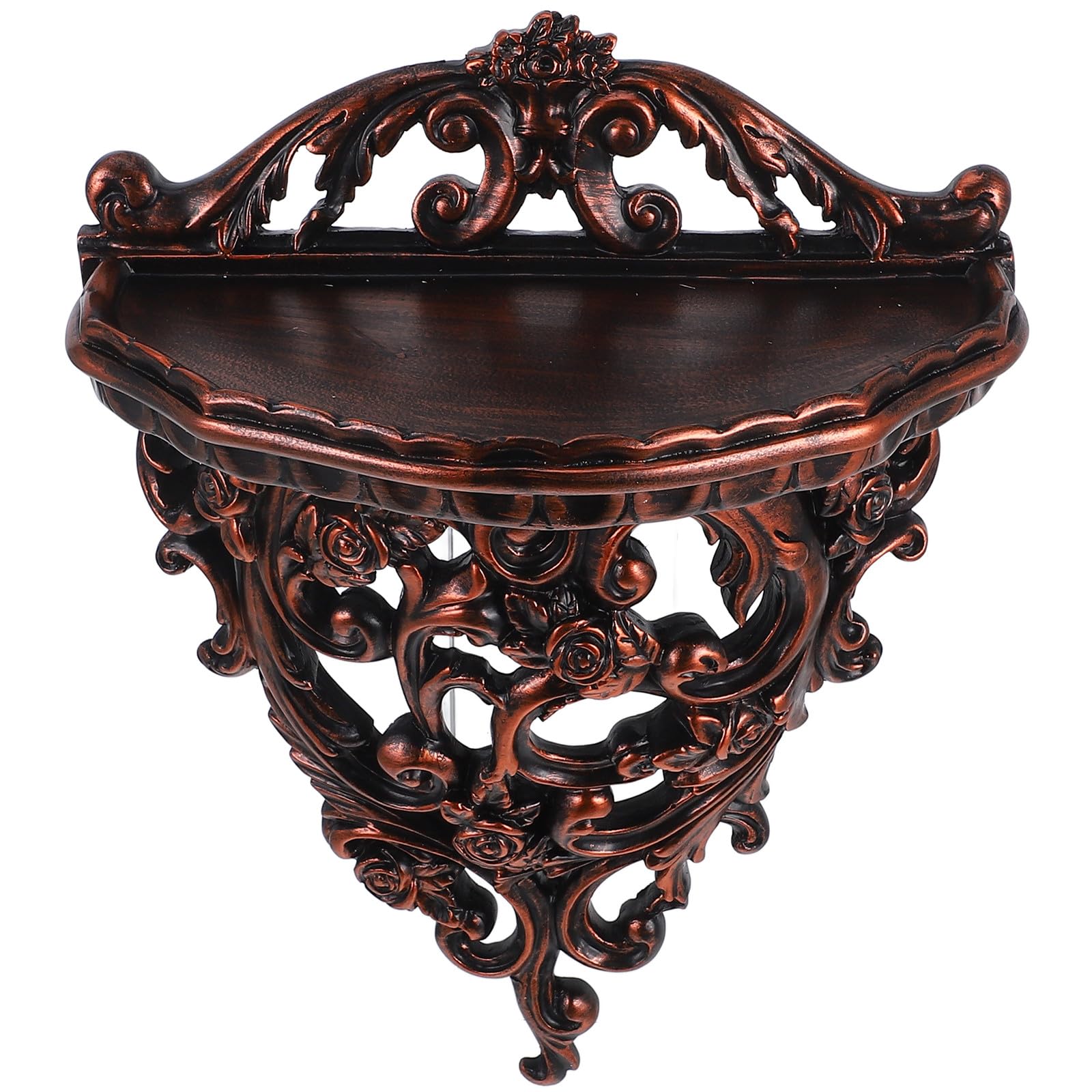 Étagère murale flottante en résine sculptée au style européen chic