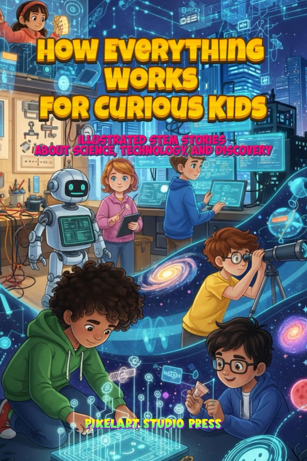 How Everything Works for Curious Kids: Illustrated STEM Stories About Science, Technology, and Discovery