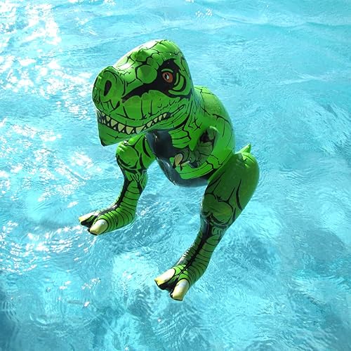 Miniatura 3 de Treasure Gurus - Flotador inflable de 24 pulgadas para piscina, dinosaurio, juguete inflable para piscina