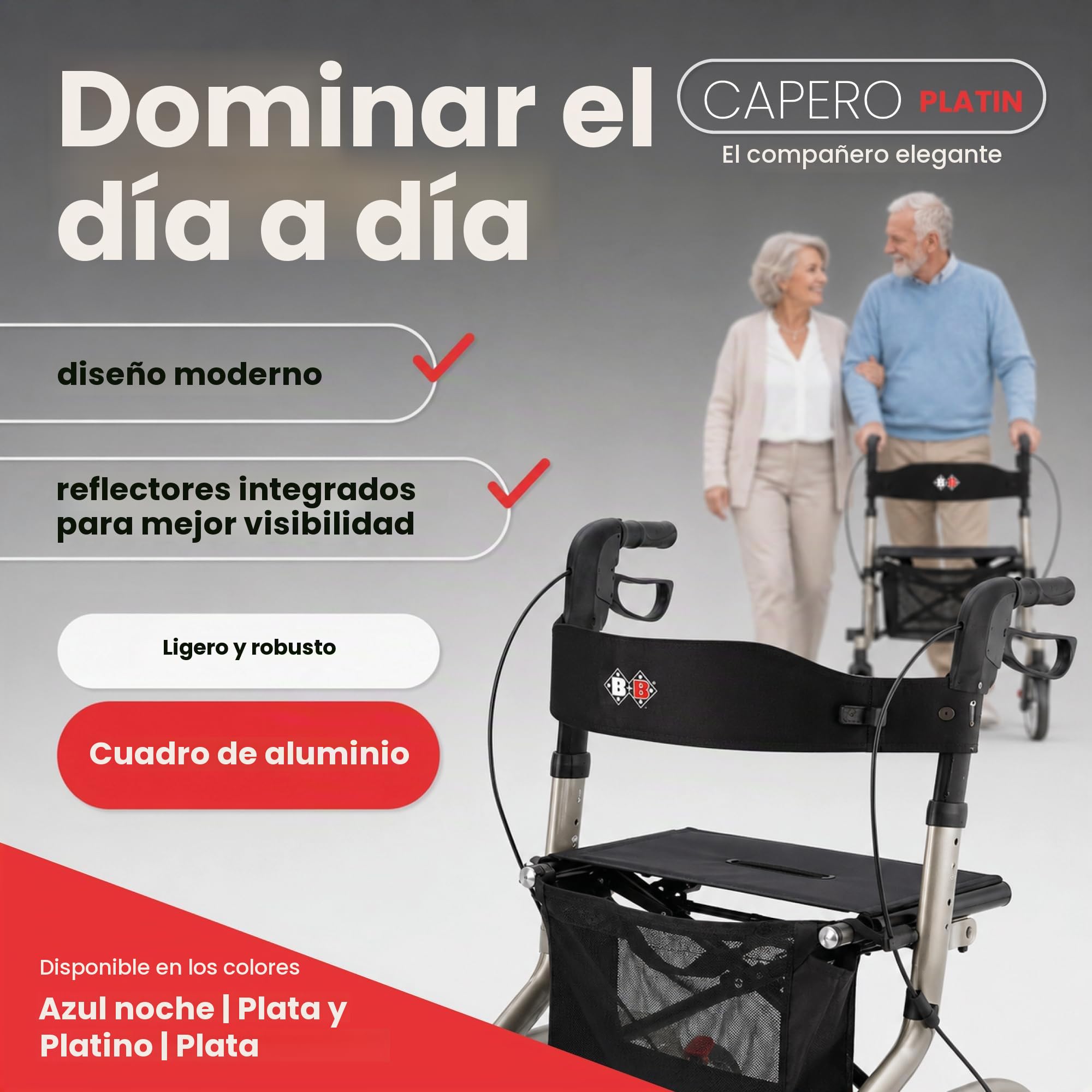Andador ligero Capero Platin de Bischoff & Bischoff
