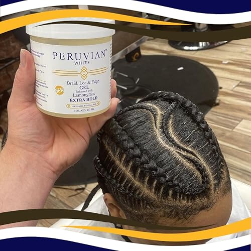 Miniatura 6 de Trenzas N Lox Braid, gel trenzado Loc & Edge Extra Hold para cabello relajado y natural, 2 libras (romero)