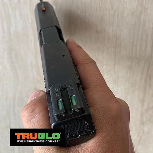 Miniatura 5 de TRUGLO TFX Pro Tritium and Fiber Optic Xtreme - Vistas de pistola para pistolas Kimber 1911 con mira trasera fija color negro talla única