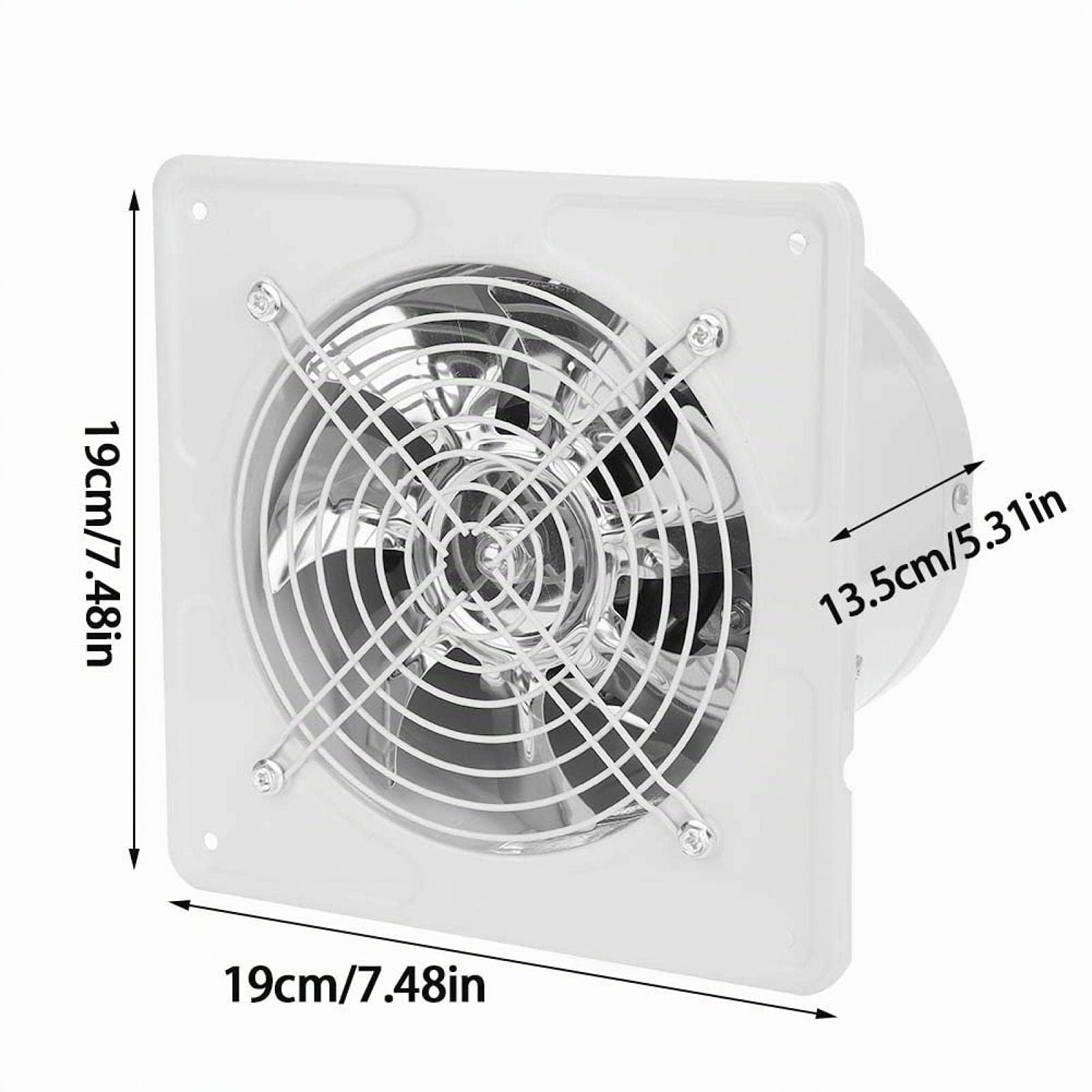 Tyenaza Ventilador Axial de 40W, Ventilador Extractor de Aire Silencioso, 150 mm Extractor Ventilador Extractor de Aire, para Techo y Pared, para Hogar BañO Cocina Garaje VentilacióN(Blanco Crema)