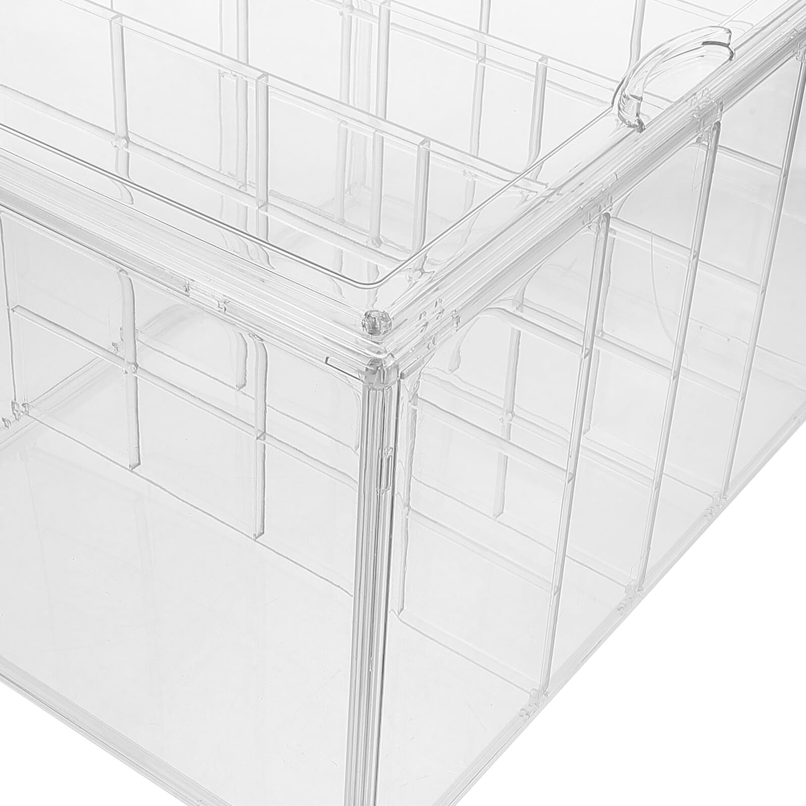 Ipetboom Vetrina per Pane e Pasticceria da Banco Trasparente 4 Ripiani Regolabili in Plastica Smontabile, Contenitore per Prodotti da Forno per Panetteria e Cucina Professionale