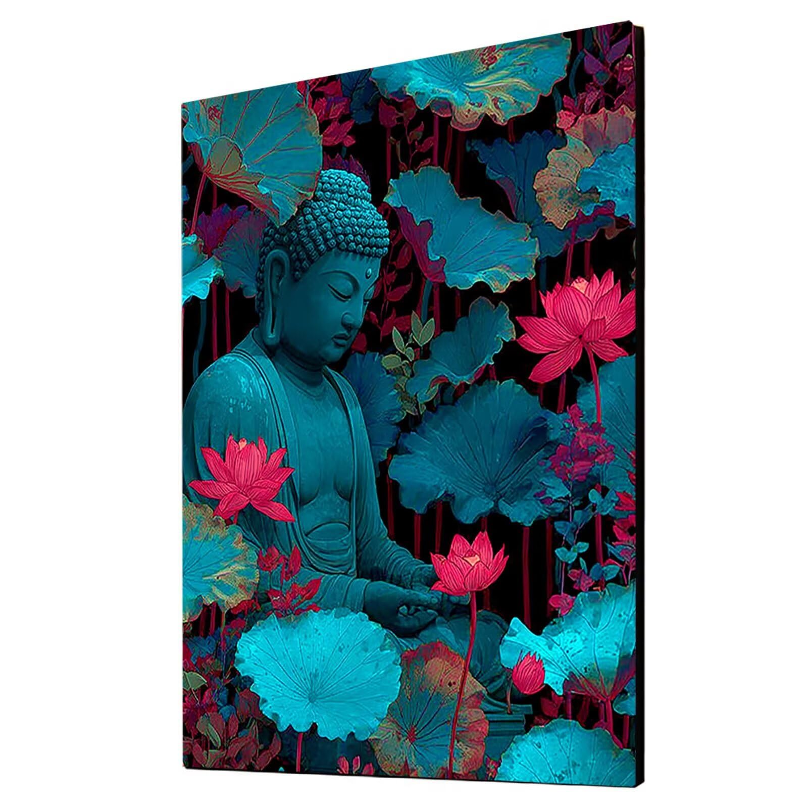 Malen Nach Zahlen Erwachsene Zen DIY Set Erwachsene mit Leinwand zum Bemalen Landschaft 95 x 70cm 36 Farben Acrylfarben Set und Pinsel, Malen Nach Zahlen Kinder für Deko Wohnzimmer Geschenke 2YH-5147