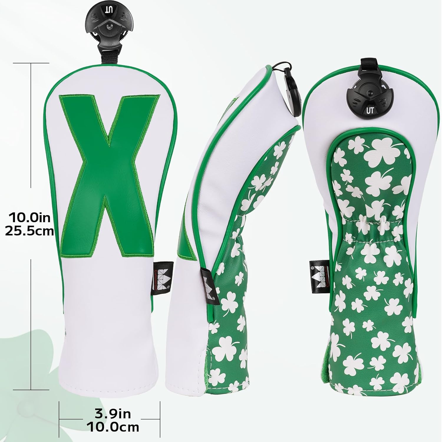 Craftsman Golf 1pc or 4pcs Golf Club Head Covers Headcovers for Woods and Driver Hybrids Clover Clover Floral Tropical Hawaiian Gifts for Men Women
