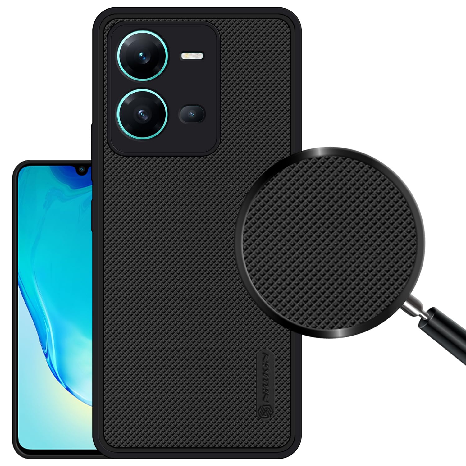 VIDO Super Frosted Raised Camera Protect Soft Back Case Cover for Vivo V25 5G