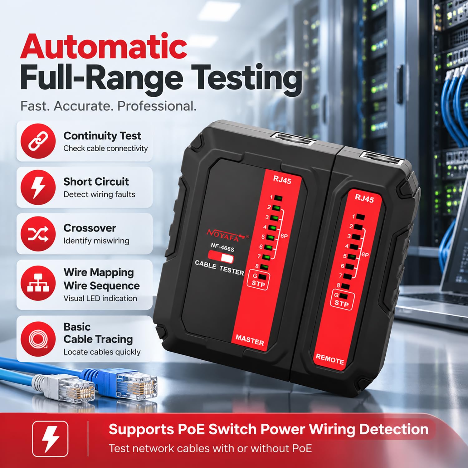 NOYAFA Network Cable Tester - Test All Cables! -2 NOYAFA Network Cable Tester - Test All Cables! -2