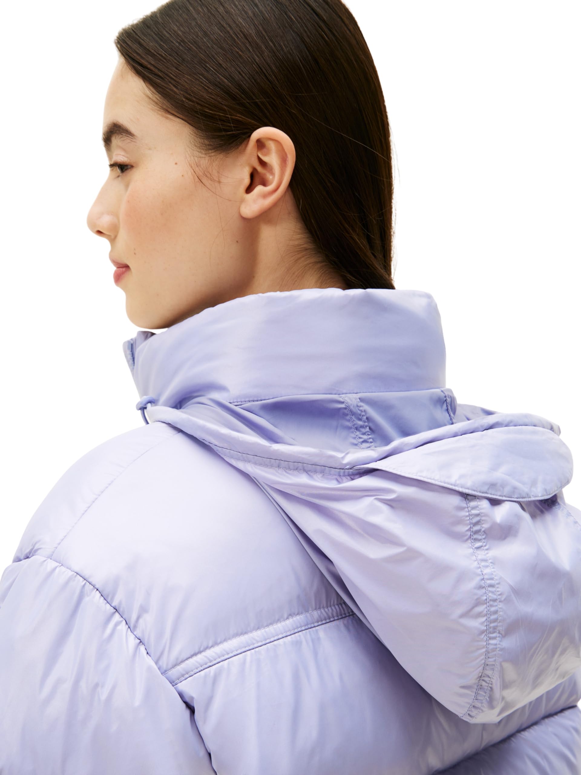 Tommy Jeans Damen Tjw Pckbl Hd Ess Pffr Shiny Ext Dw0dw22039 Puffer Jacket (1er Pack)