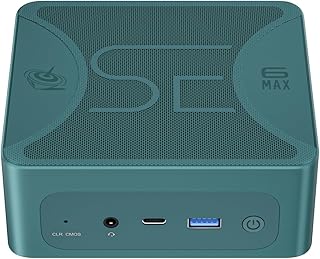 Beelink SER6 MAX Gaming Mini PC, Mini Computers with AMD Ryzen 9 6900HX (8C/16T, Max 4.9Ghz, TDP 54W), 32G DDR5+1TB M.2 2280 PCIe4.0x4 SSD, BT 5.2, WiFi 6, 2.5G LAN, 2*USB4, DP, HDMI, Quad Display