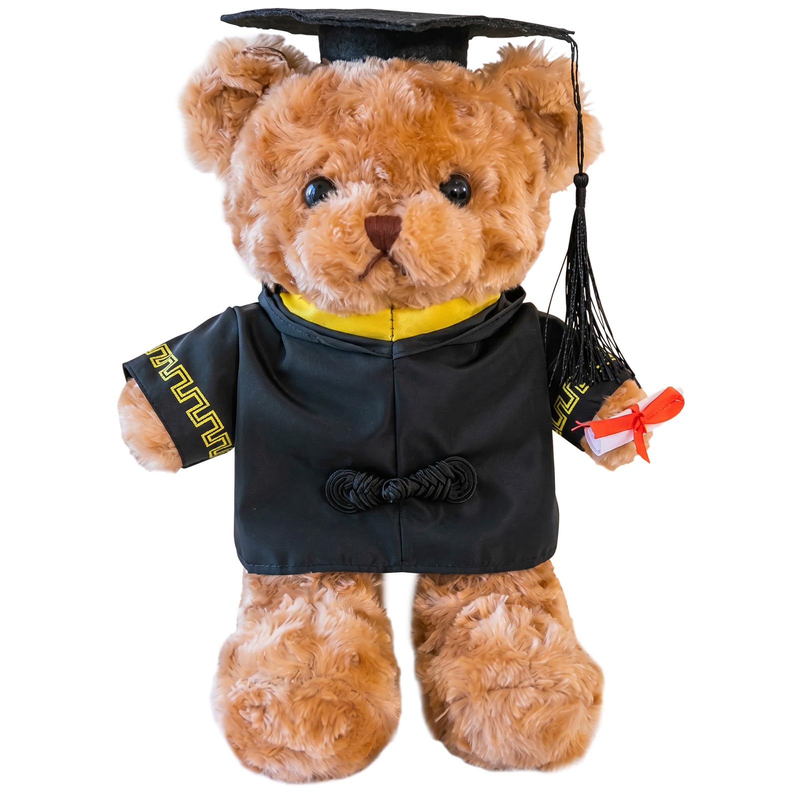 SERTAS Graduation Teddy Bear Gift for University & School Leavers, Soft Plush Keepsake with Graduation Hat, Multi-Colour (30CM Brown)