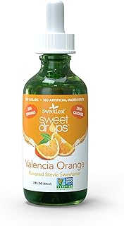 SweetLeaf Stevia Cinnamon & Valencia Orange Liquid Sweetener Drops Bundle - Sugar Free, Zero Calorie, Keto Friendly, Glute...