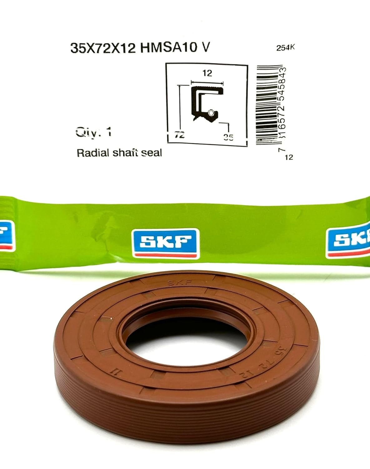 SKF 35x72x10 HMSA10 V VITON Oil Seal Double Lip with Spring