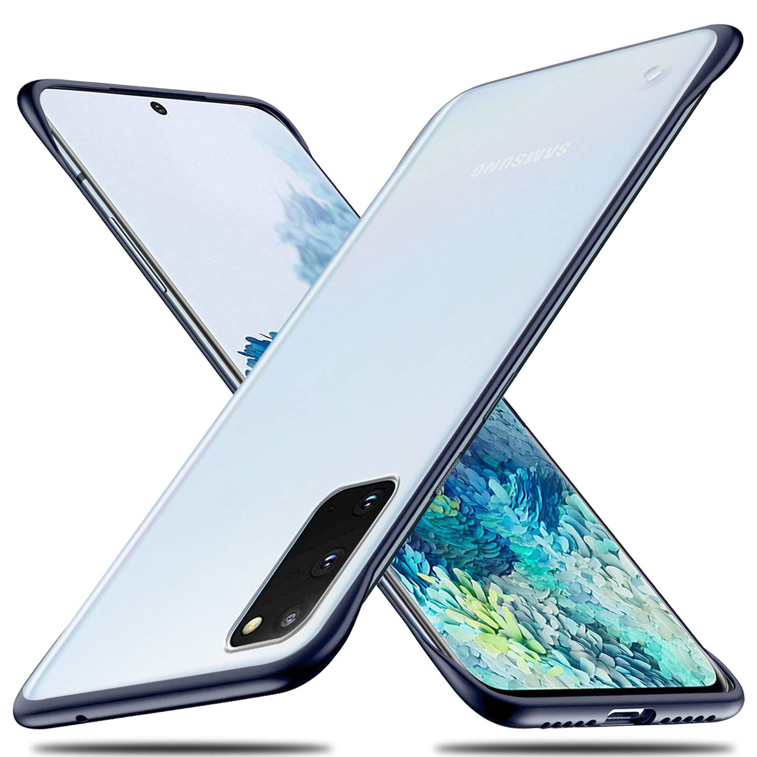 TheGiftKart Back Case Cover for Samsung Galaxy S20 (Slim Profile | Polycarbonate | Translucent | Blue Bumper) (B08626YLG8) Amazon Price History, Amazon Price Tracker