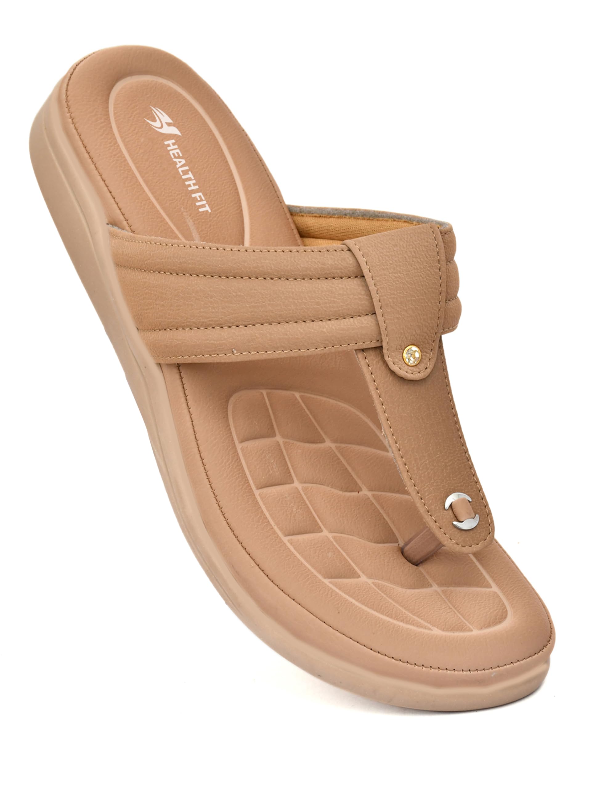 EXTRA SOFT Women's Comfortable Memory Foam Doctor Slippers/Flip-Flops|Fashionable Casual & Stylish|Lightweight & Breathable|Outdoor Synthetic Casual Chappals Sandals Ladies & Girls HF28-image-28