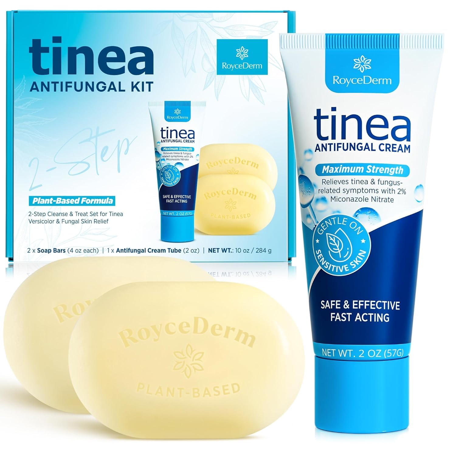 Tinea Versicolor Relief Cream & Soap: Klinisch bewährte Behandlung für Tinea Versicolor, Fußpilz, Ringwurm und Pilzhauterkrankungen – beruhigt, reinigt und stellt die Hautgesundheit wieder her (NEU)
