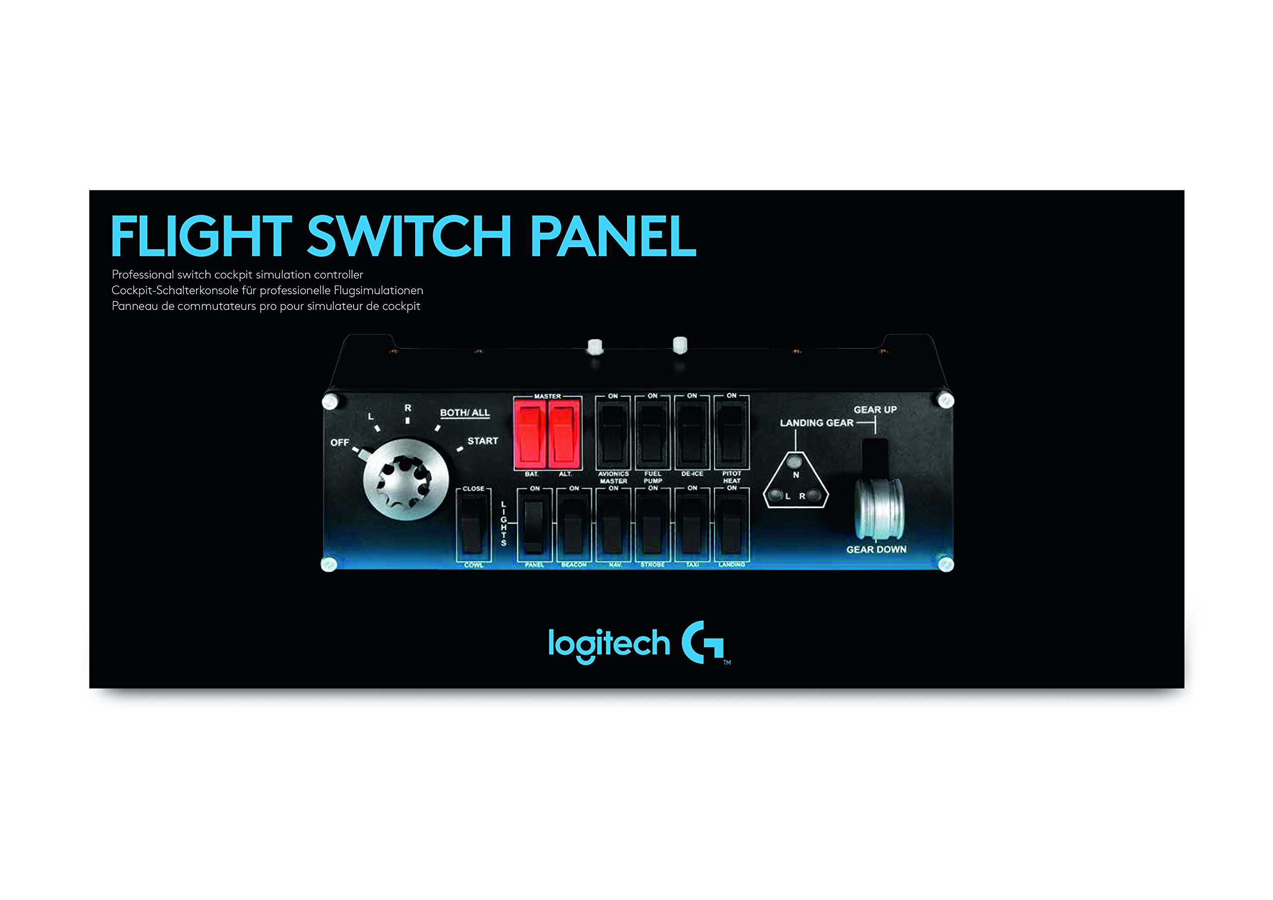Buy Logitech G Saitek Pro Flight Switch Panel, Professional Simulation ...