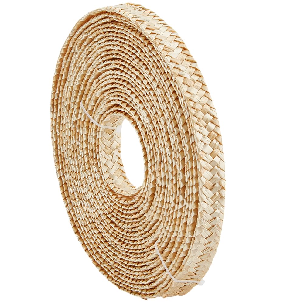 Ruban de paille de blé 12m tressé avec soin pour accessoires de chapellerie raffinés