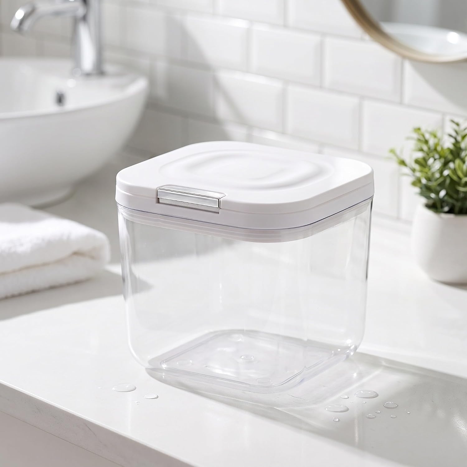 Uonlytech Laundry Detergent Pod 2.5l Storage Container with Press Lid image 5