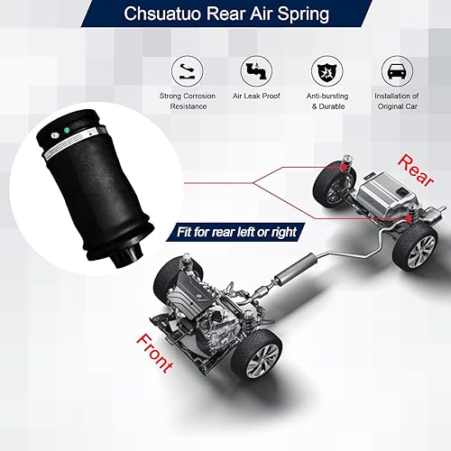 Miniatura 3 de Chsuatuo Suspensión trasera con resorte de aire para Mercedes Benz W164 X164 GL320 GL350 GL450 GLE350 GLE350 GLE450 AMG GLS450 ML320 ML350 ML450