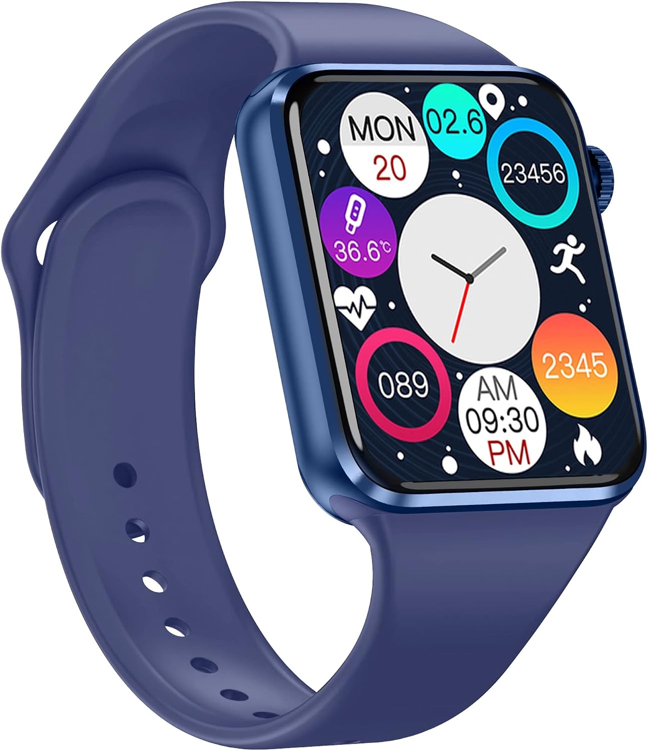 Aeifond Smart Watch for Women Men Kids, Fitness Tracker Watch with Call/SMS/Heart Rate/SpO2/Pedometer/Runing Sports Boys Smartwatch with Bluetooth Call Compatible Android/iOS Phones iPhone (Blue)