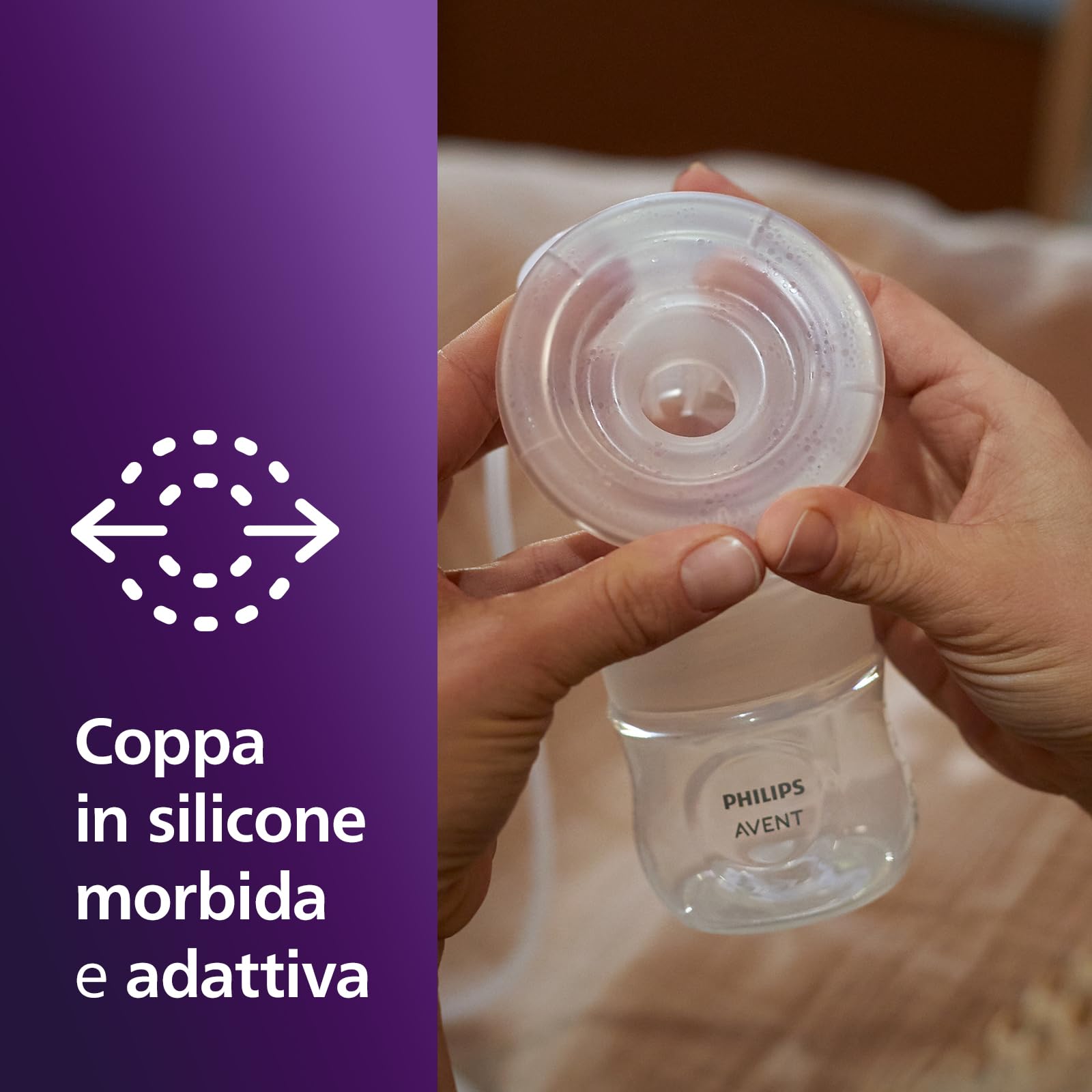 Philips Avent Double Electric Breast Pump, tiralatte di qualità ospedaliera con motore ricaricabile, movimento ispirato alla naturale suzione del bambino, borsa da viaggio, modello SCF398/31