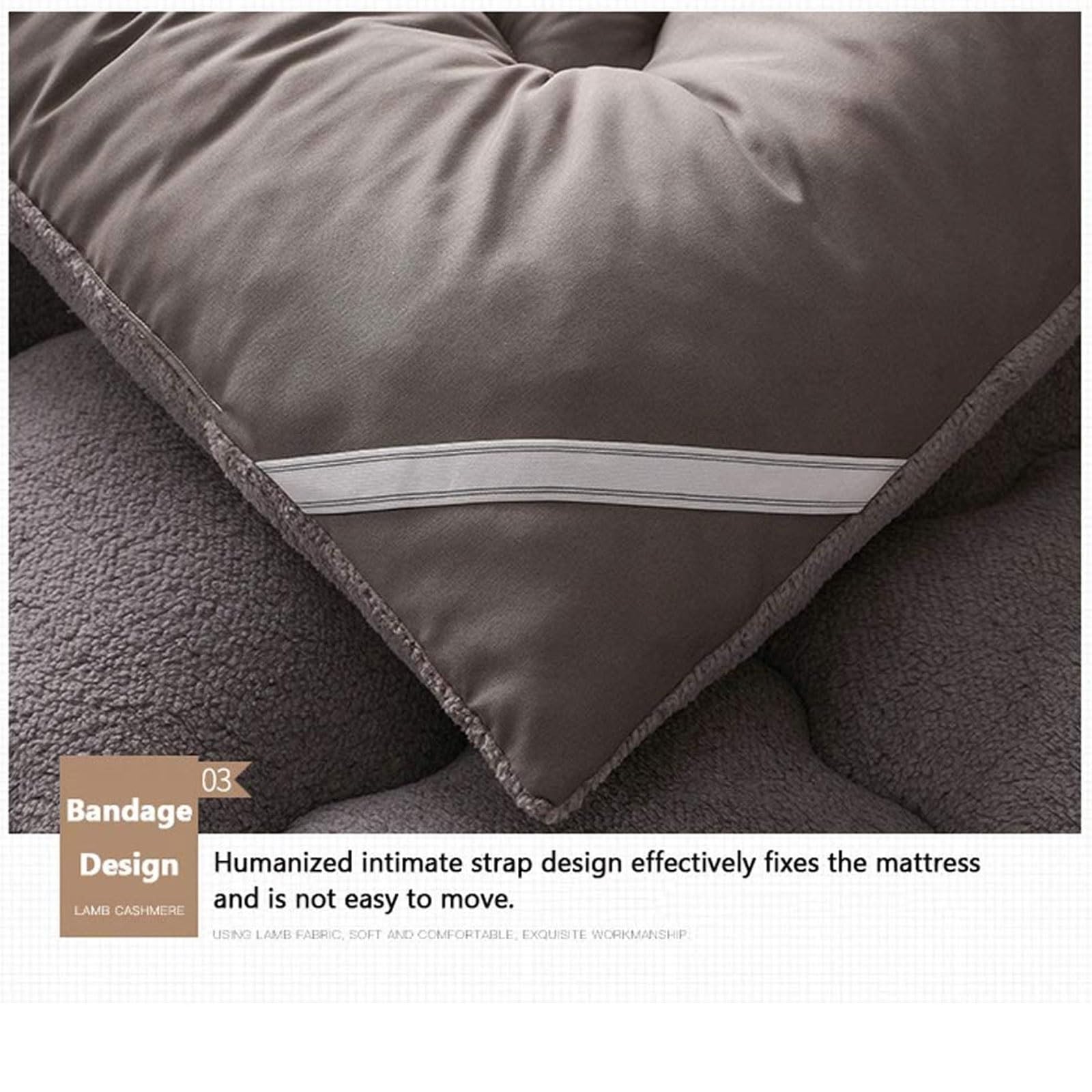 Colchón Japonés Futon 10 Cm De Grosor Esterilla Tatami Para Dormir Colchón Enrollable De Lana Suave Y Antideslizante Esterilla Transpirable Para Las 4 Estaciones Cálida Almohadilla Para El Suelo