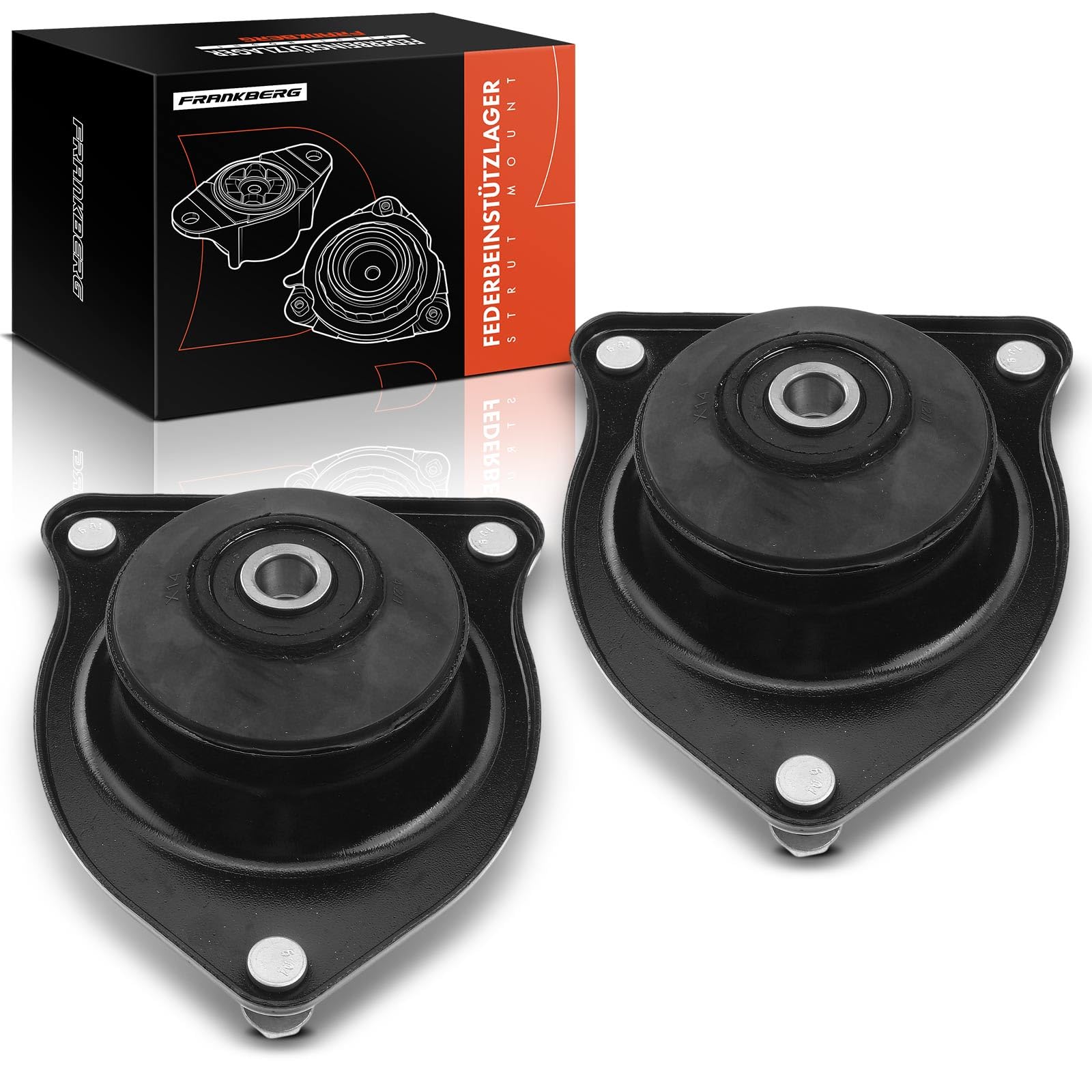 Frankberg 2x Federbeinstützlager Vorderachse Kompatibel mit M.i.n.i R50 R53 2002-2006 M.i.n.i Cabriolet R52 2004-2007 Replace# 31306764884