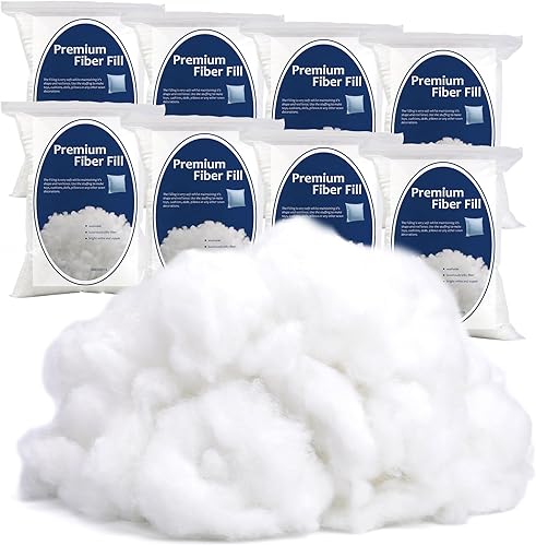 Relleno de fibra de poliéster de 42.33 oz2.6 libras, relleno de fibra de alta resistencia, relleno de pelusa para manualidades de animales de