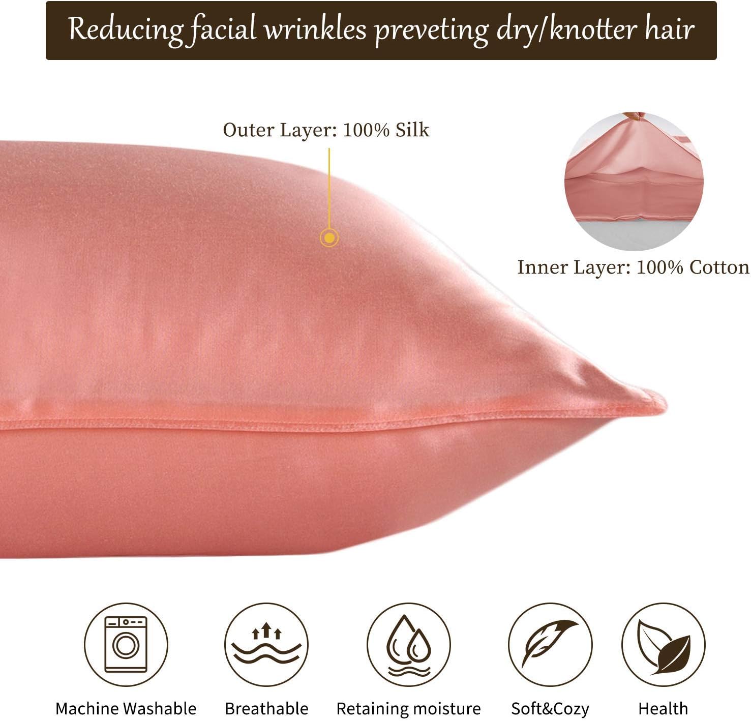 Since Silk 100% Mulberry Silk Pillowcase 2 Pieces Set - Image 3