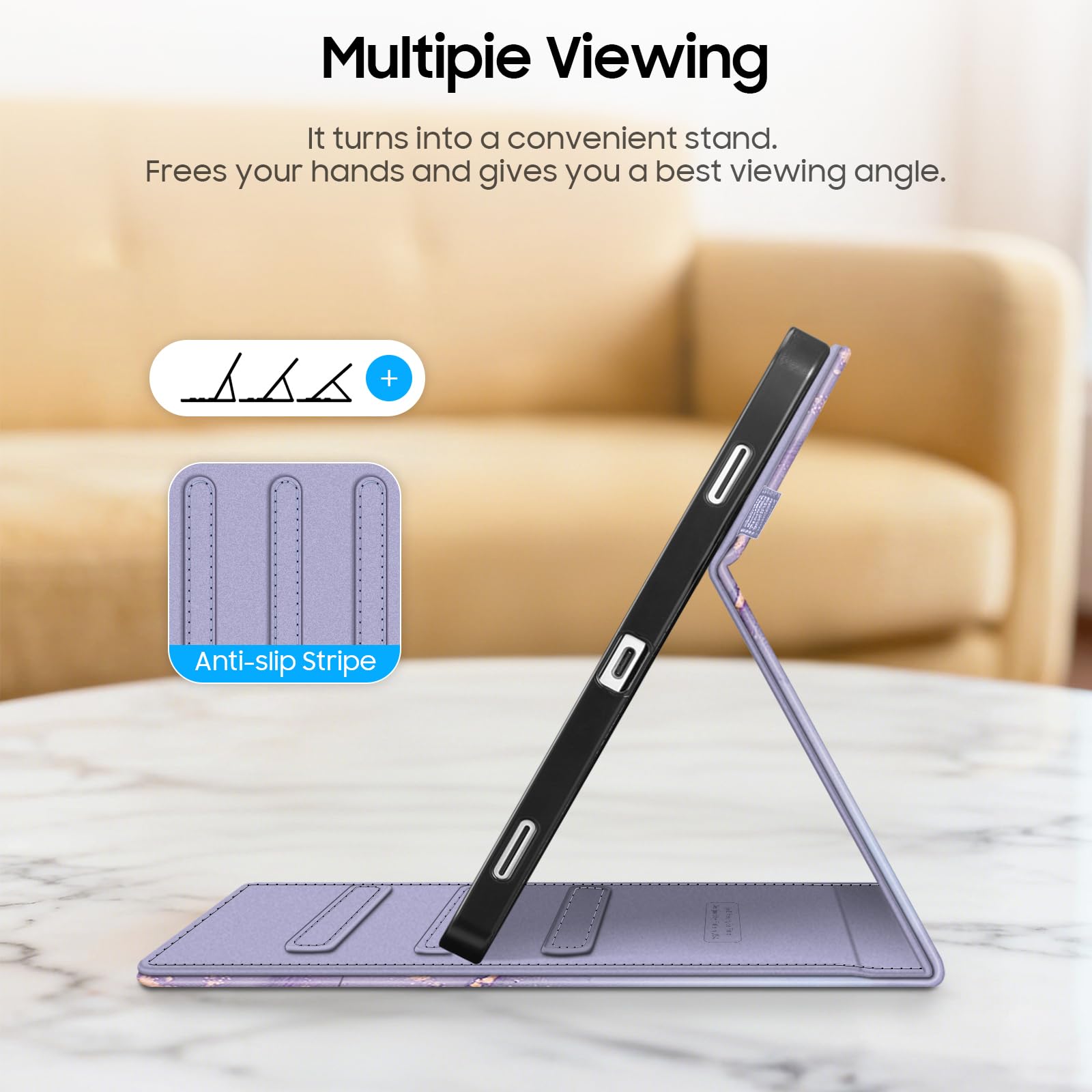 FINTIE Schutzhülle für Samsung Galaxy Tab S11 5G 11 Zoll 2025 Modell (SM-X730/X736B) mit S-Stifthalter, Multi-Winkel-Ansicht… – Ansicht 5