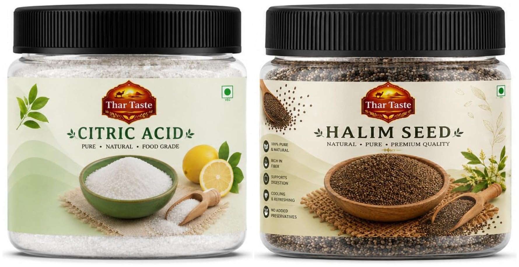 Thar Taste Citric Acid 100g + Halim Seed 100g | Combo of 2-image-42