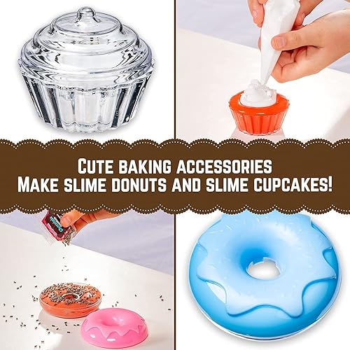 Miniatura 8 de GirlZone Sweet Treats - Kit de panadería de slime de mantequilla, hacer dulces de limo, slime perfumado de mantequilla de slime y pastel, divertido