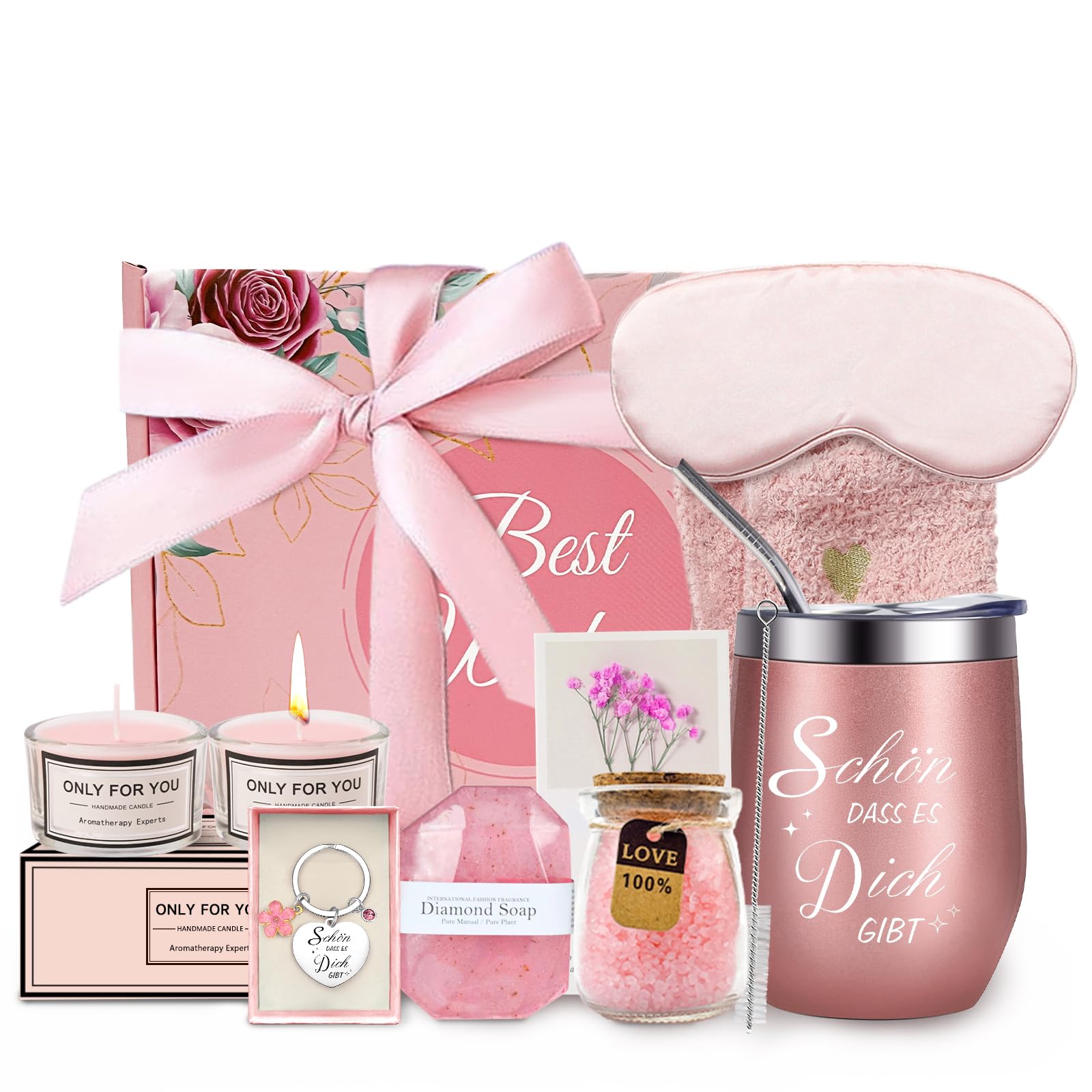 Muttertag Geschenkset für Mama,Geburtstagsgeschenk für Frauen 30 40 50 60 70,Valentinstag Geschenke für Freundin,Geschenkkorb für Frau,Geburtstag Weihnachten Hochzeitstag/Jahrestag Dankesgeschenk