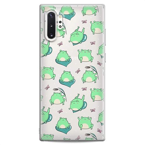 Miniatura 3 de Funda compatible con Samsung S25 S24 S23 FE S22 Plus S21 Ultra S20+ S10e Note 20 S9 Kawaii Frogs Pattern Print Design Colorful Green Slim Fit Linda