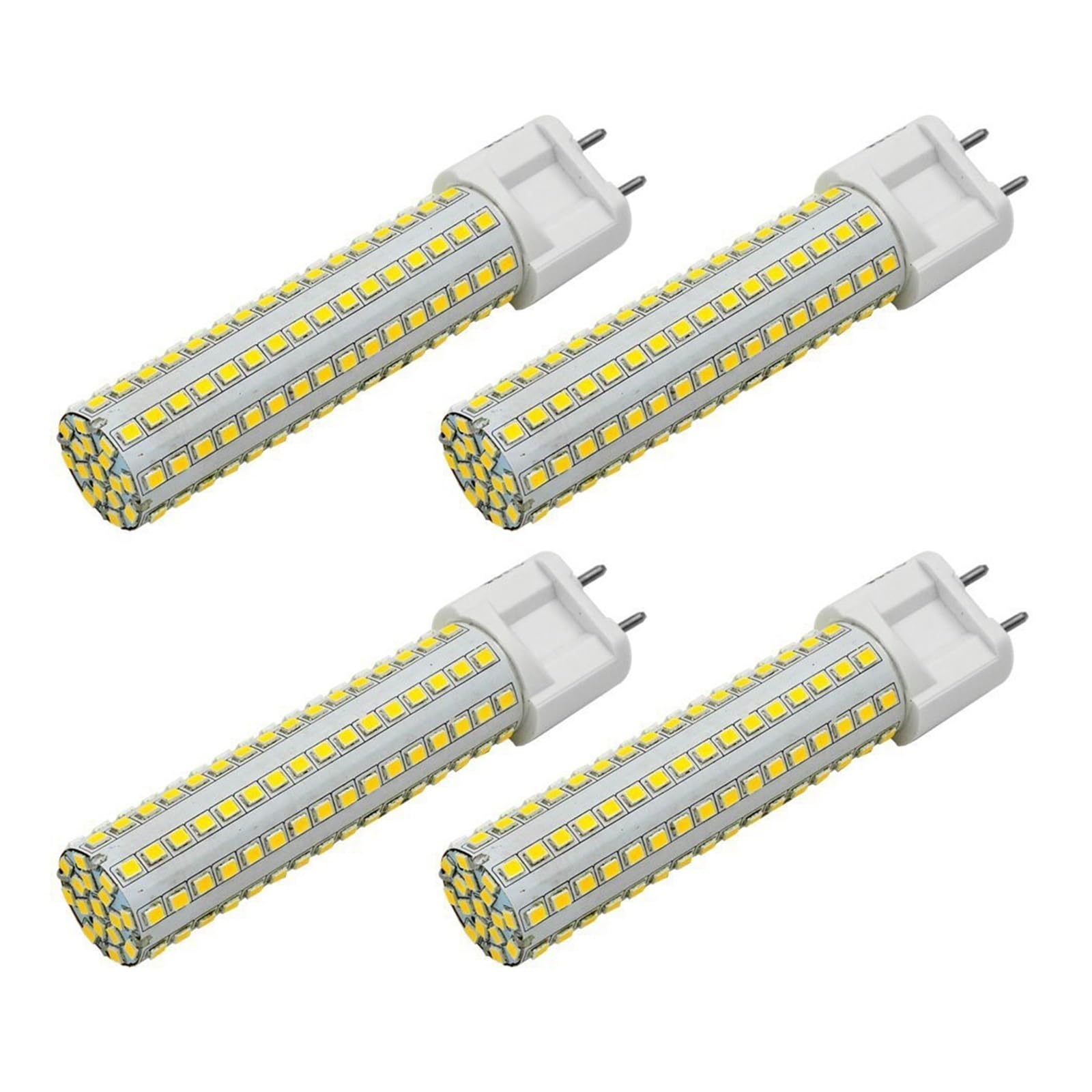 4 sztuki 150W odpowiednik żarówki LED G12 15W 360 stopni, wymiana żarówki kukurydzianej 150W Oświetlenie dużych powierzchni(Warm white 3000K)